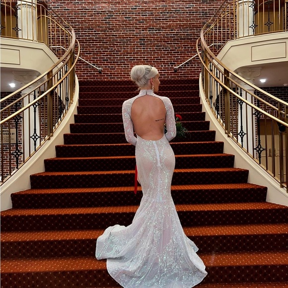 Custom Juan Carlos Pineda Pageant Gown Size 4 - Picture 5 of 5